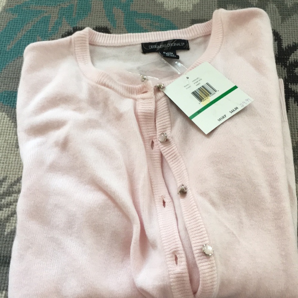 Brand New Pink  with pink Peral buttons